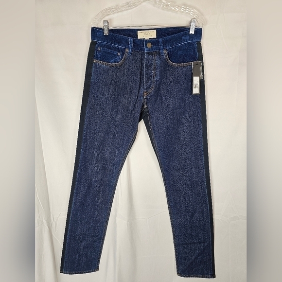 Marc by Marc Jacobs low-rise slim Tapered fit denim blue jeans with black back - Picture 1 of 5